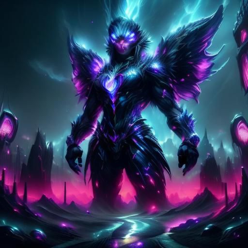 Cyberpunk Metropolis: Dystopian Cityscape at Night