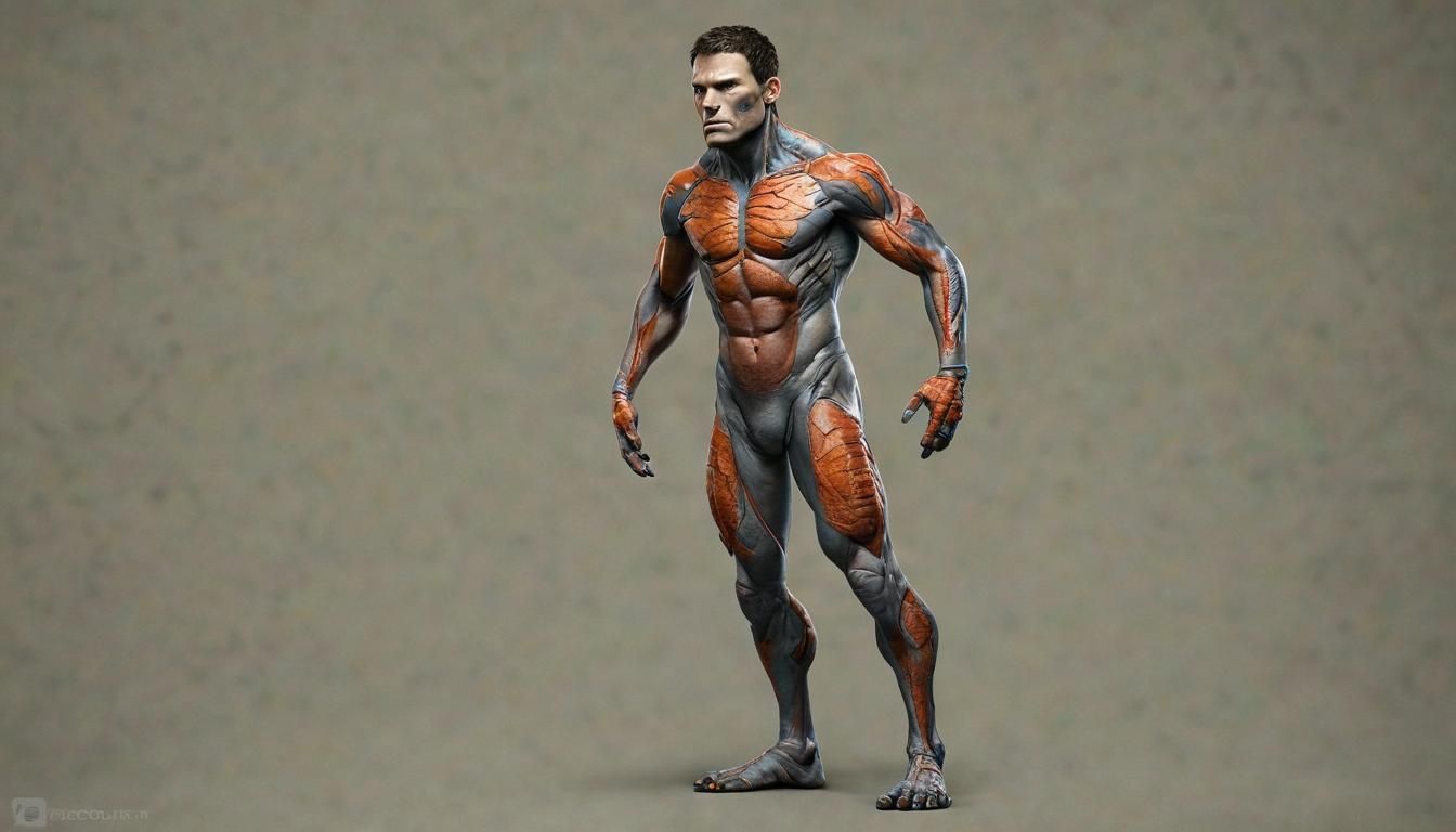 Hyperrealistic Mutant in Zoo: Detailed Concept Art