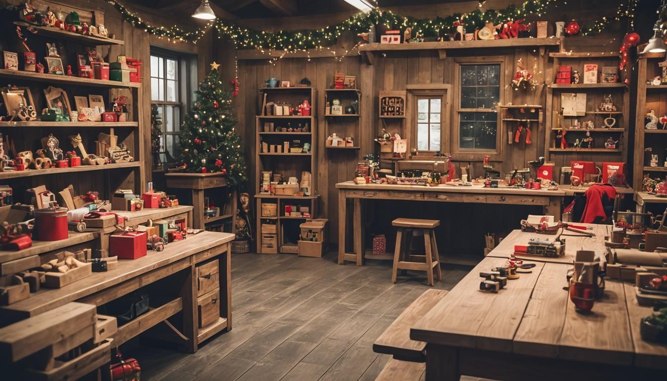 Santa's Workshop: Professional Photography with Bokeh