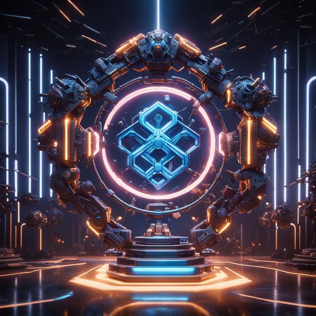 AI Club Logo in 3D Cinematic Style