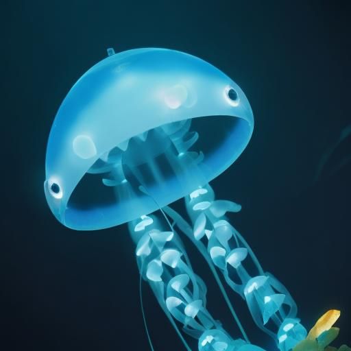 Bioluminescent Creatures in Natural Light