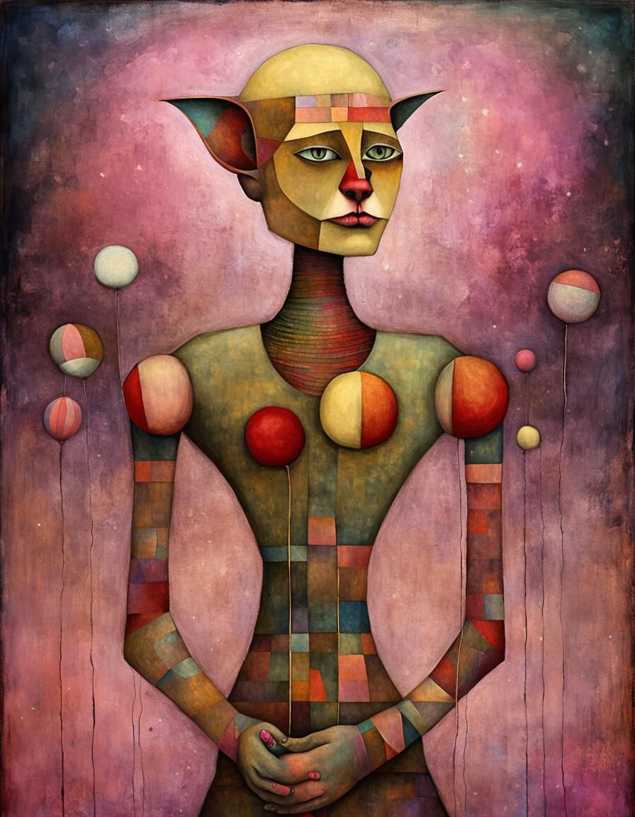 Cyborg Cat Clown. 🤖😽