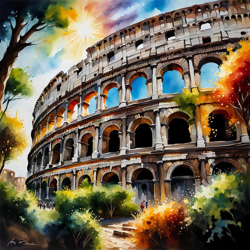 the Colosseum in Rome