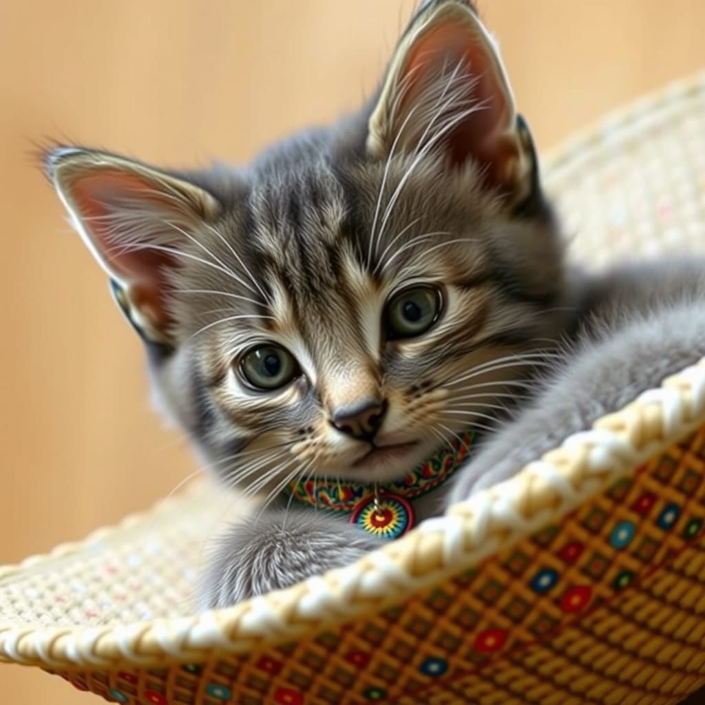 A CAT HAVING A NAP IN A HAT