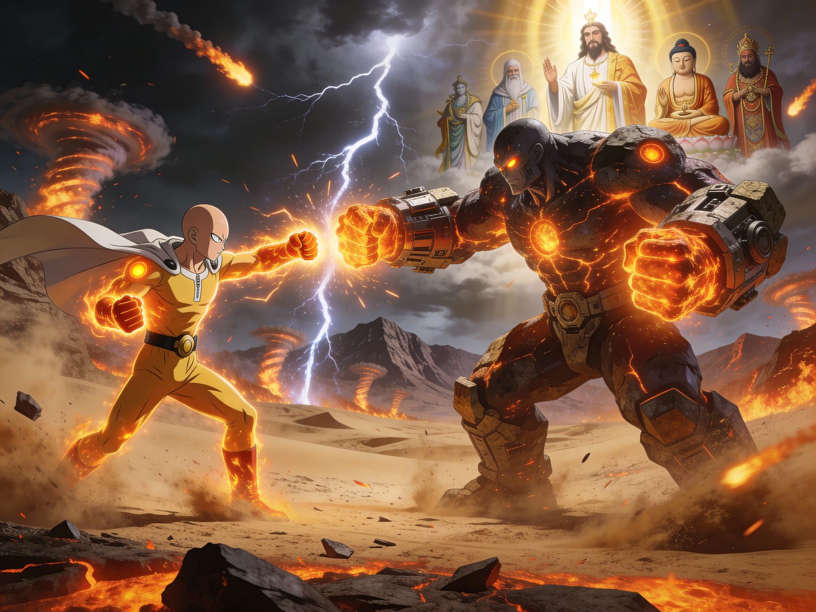 Epic Fistfight: Saitama vs. Galactic God Boros