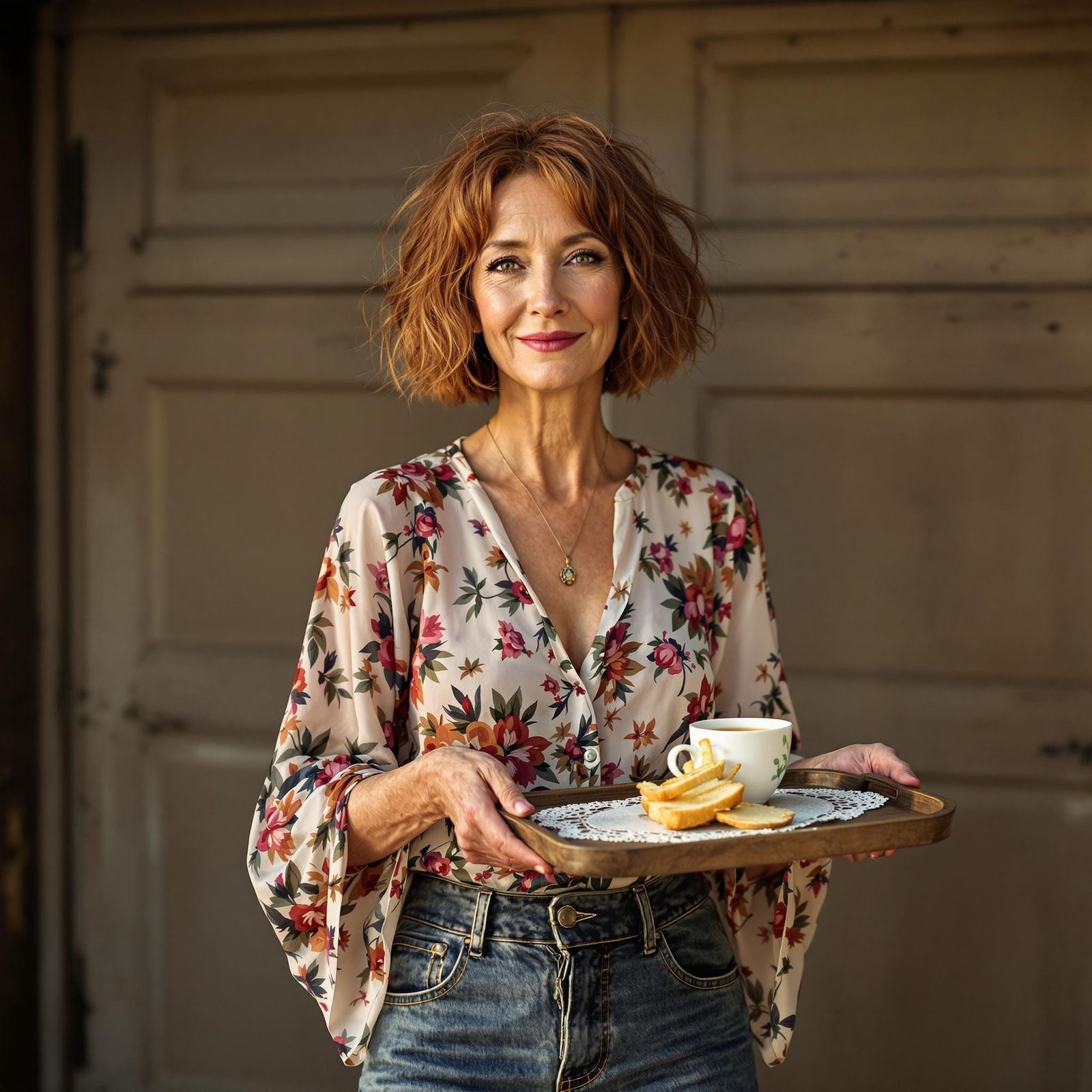 Whimsical Morning Elegance in Free-Spirited Style