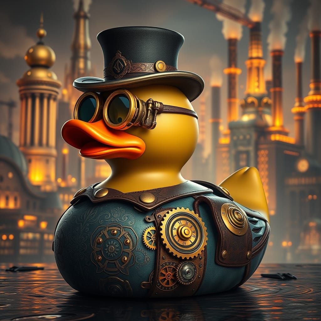 Steampunk Rubber Duck 🦆⚙️