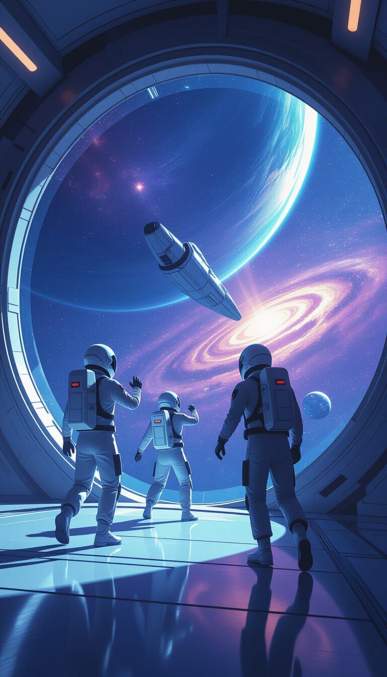 Zero-G Training in a Futuristic Space Academy