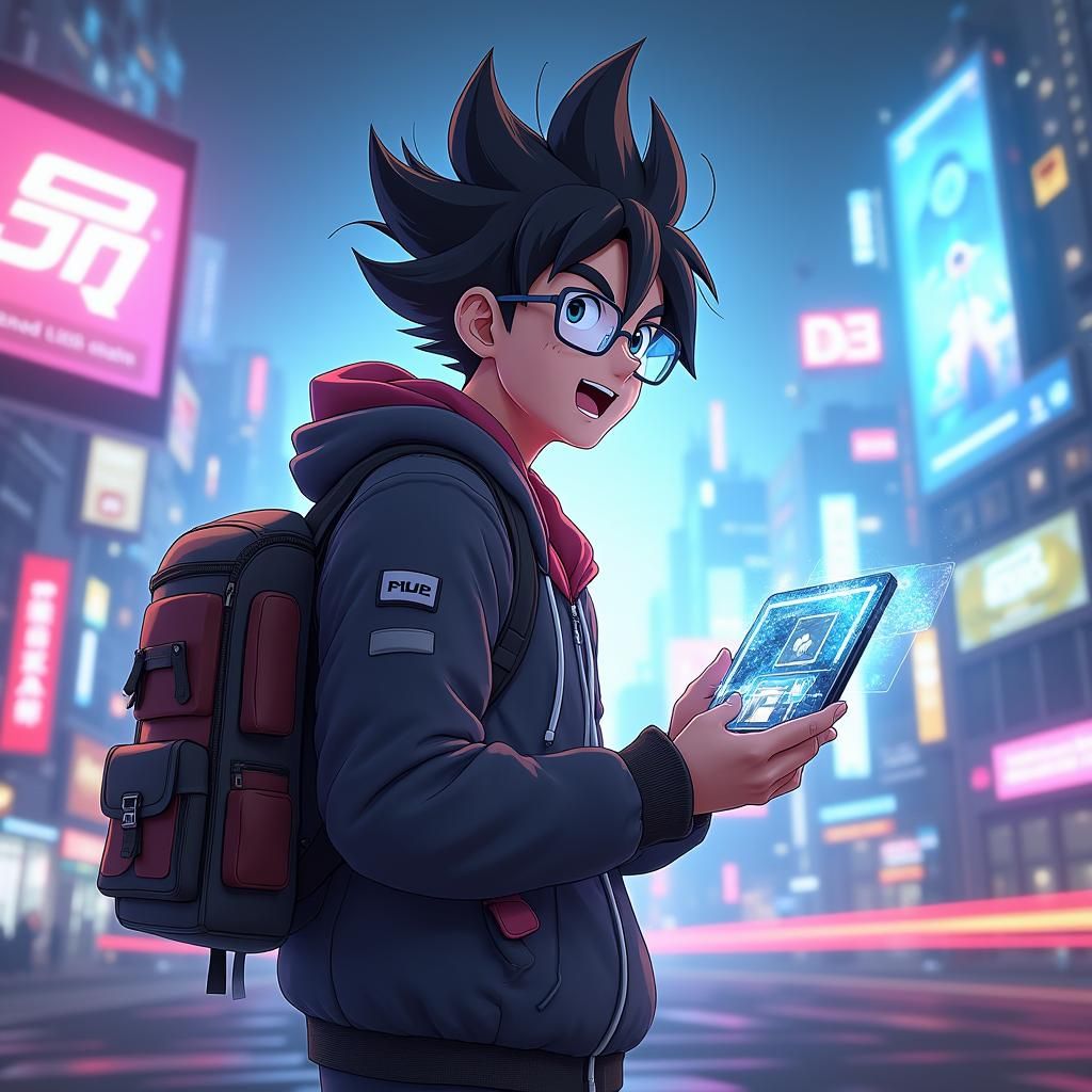 San Goku Presents Future Tech in 3D Anime Style