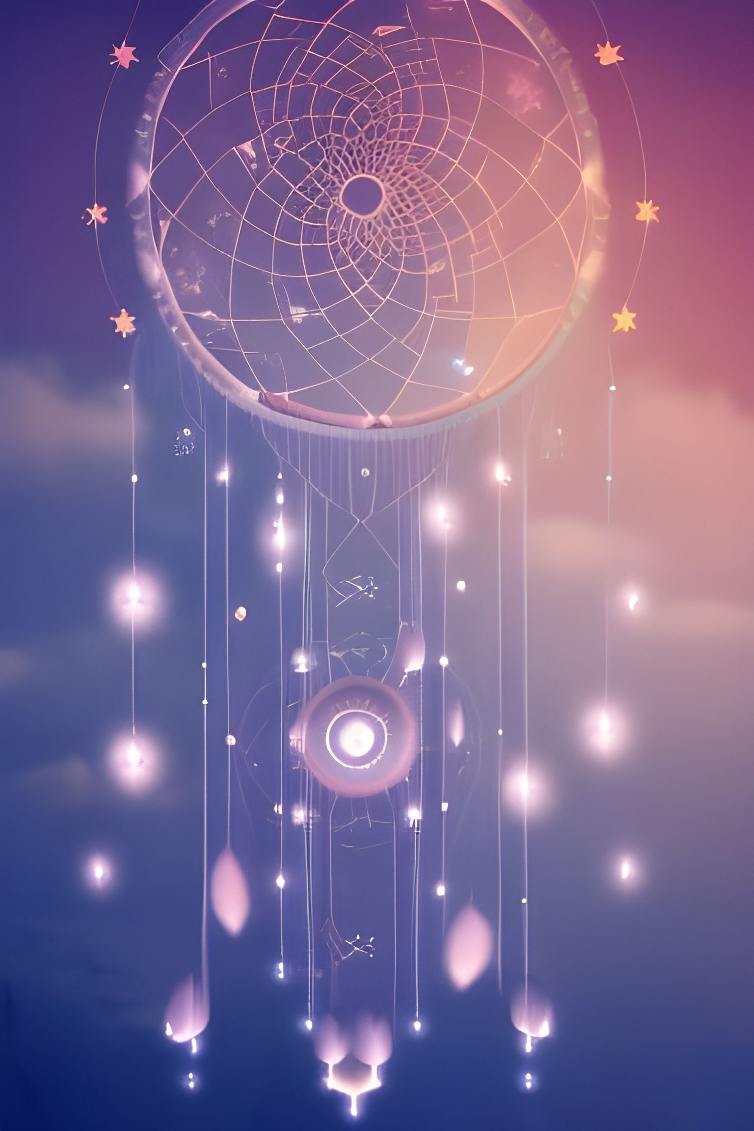 Ethereal Dreamcatcher in Dreamcore Storybook Style