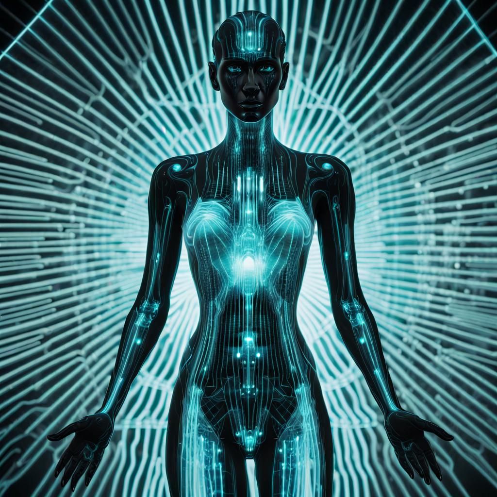 Cyborg vision, Holographic woman