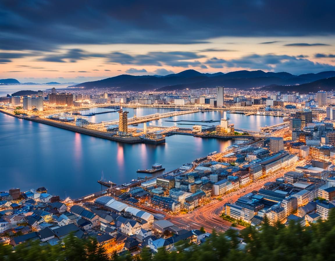 Japanese Coastal Port City Photography with Bokeh