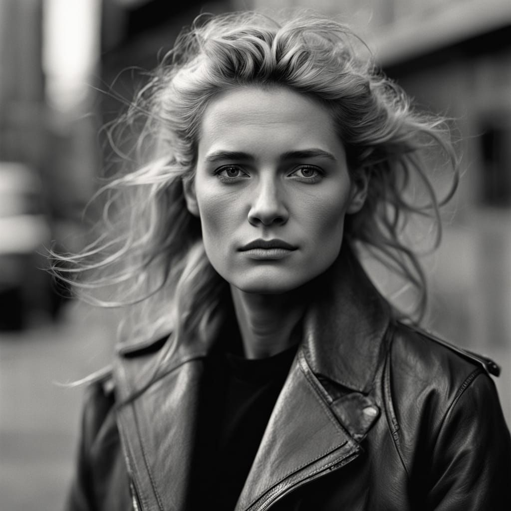 Silver-Haired Woman in Natural Window Light