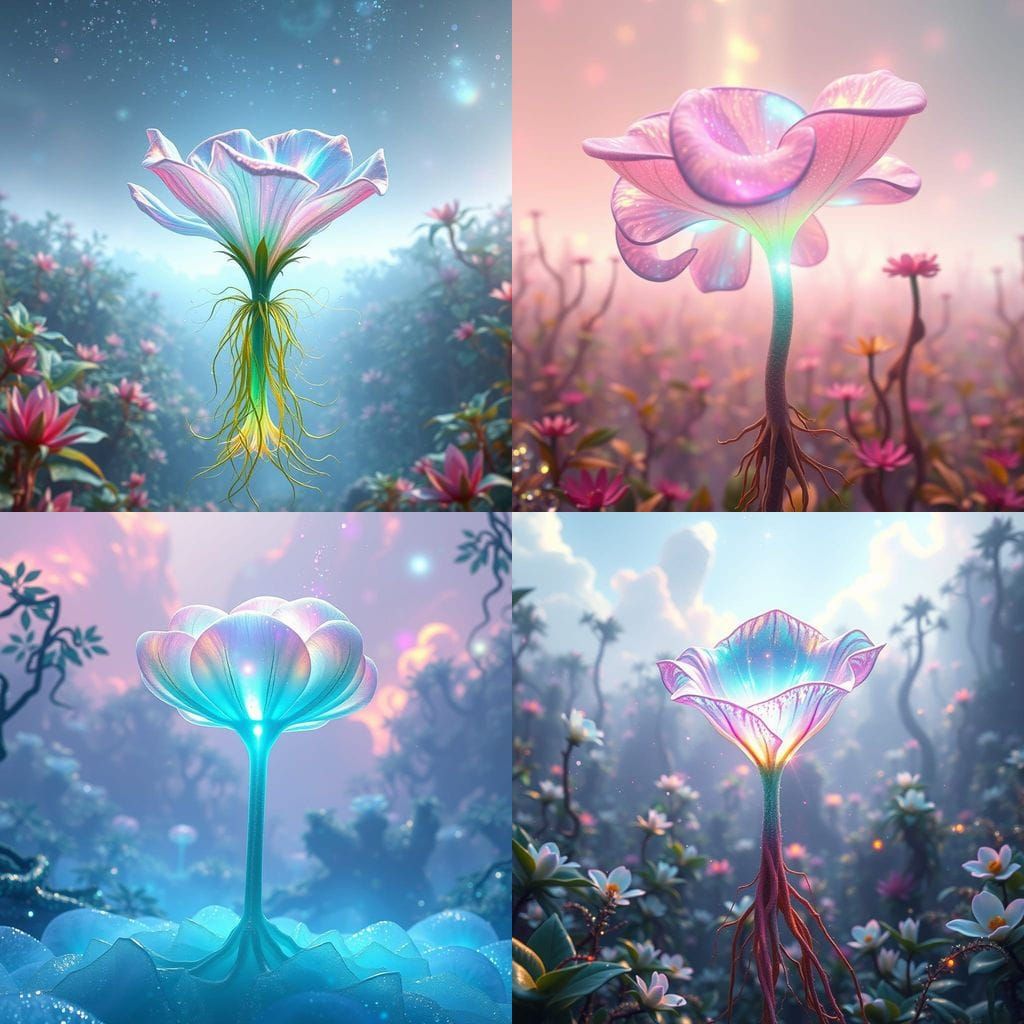 Ethereal Bloom of the Cosmic Plant