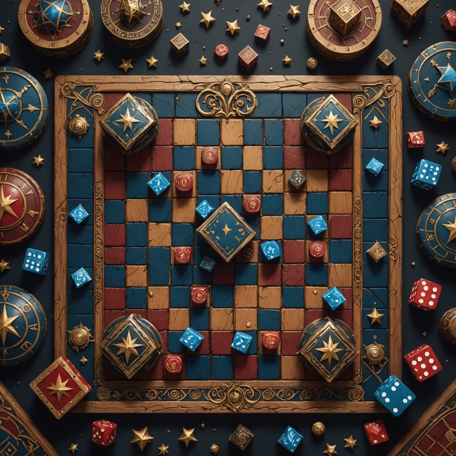 Fantastical Gameboards in Deep Color and Intricate Detail