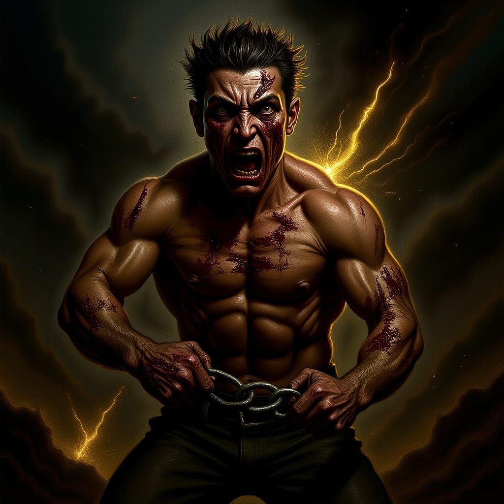 Liberation from Darkness: Gritty Digital Painting