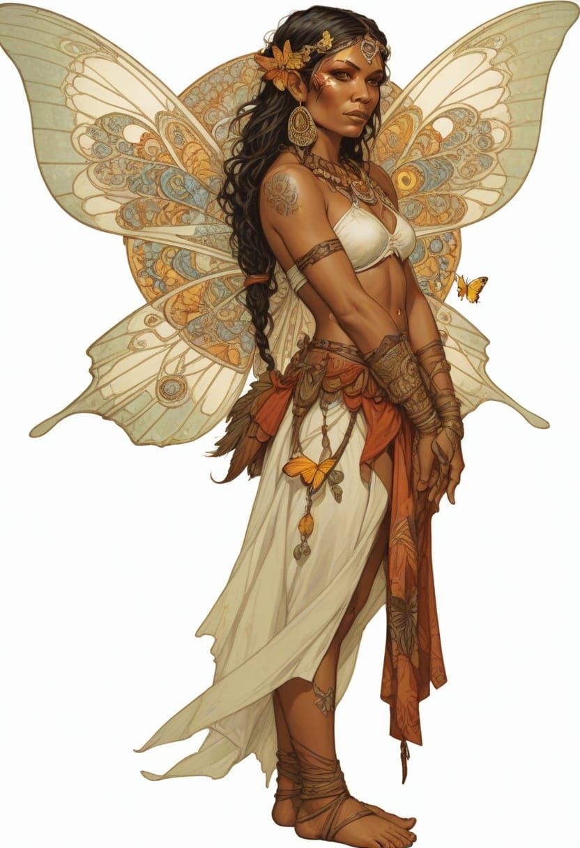 Australian Aboriginal Pixie in Fantasy Style