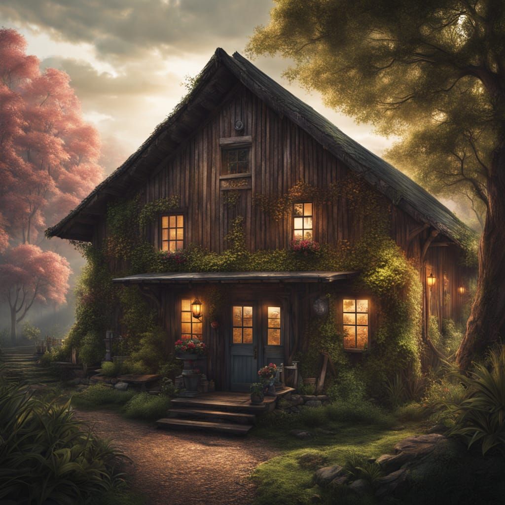 Rustic Millside Coffee House in Magical Realism