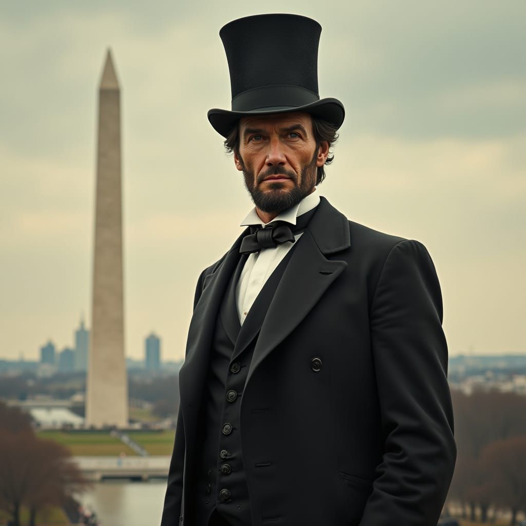 Lincoln Reeves at the Washington Monument