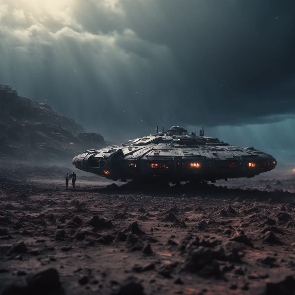 Cosmic Odyssey: A Gritty, Realistic Interstellar Landscape