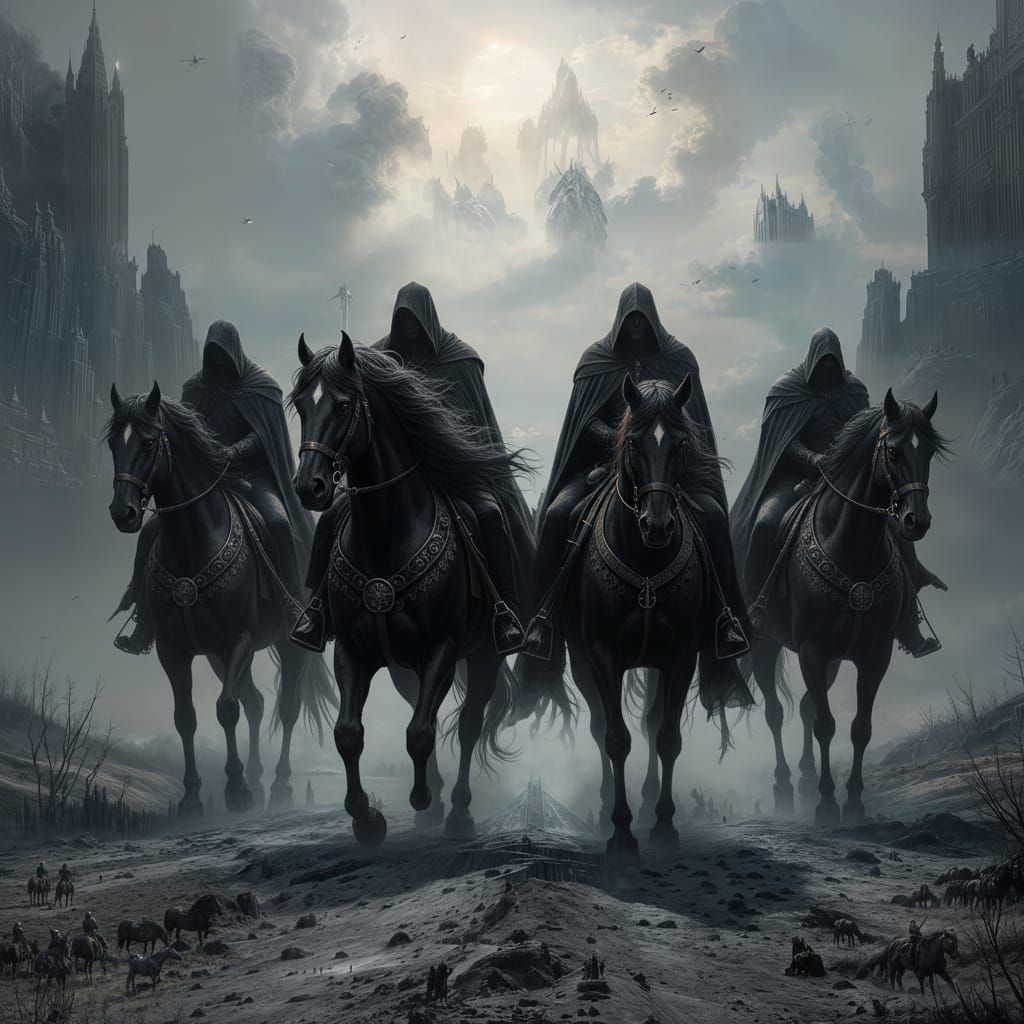 The 4 Horsemen of the Apocalypse in a Sinister Style