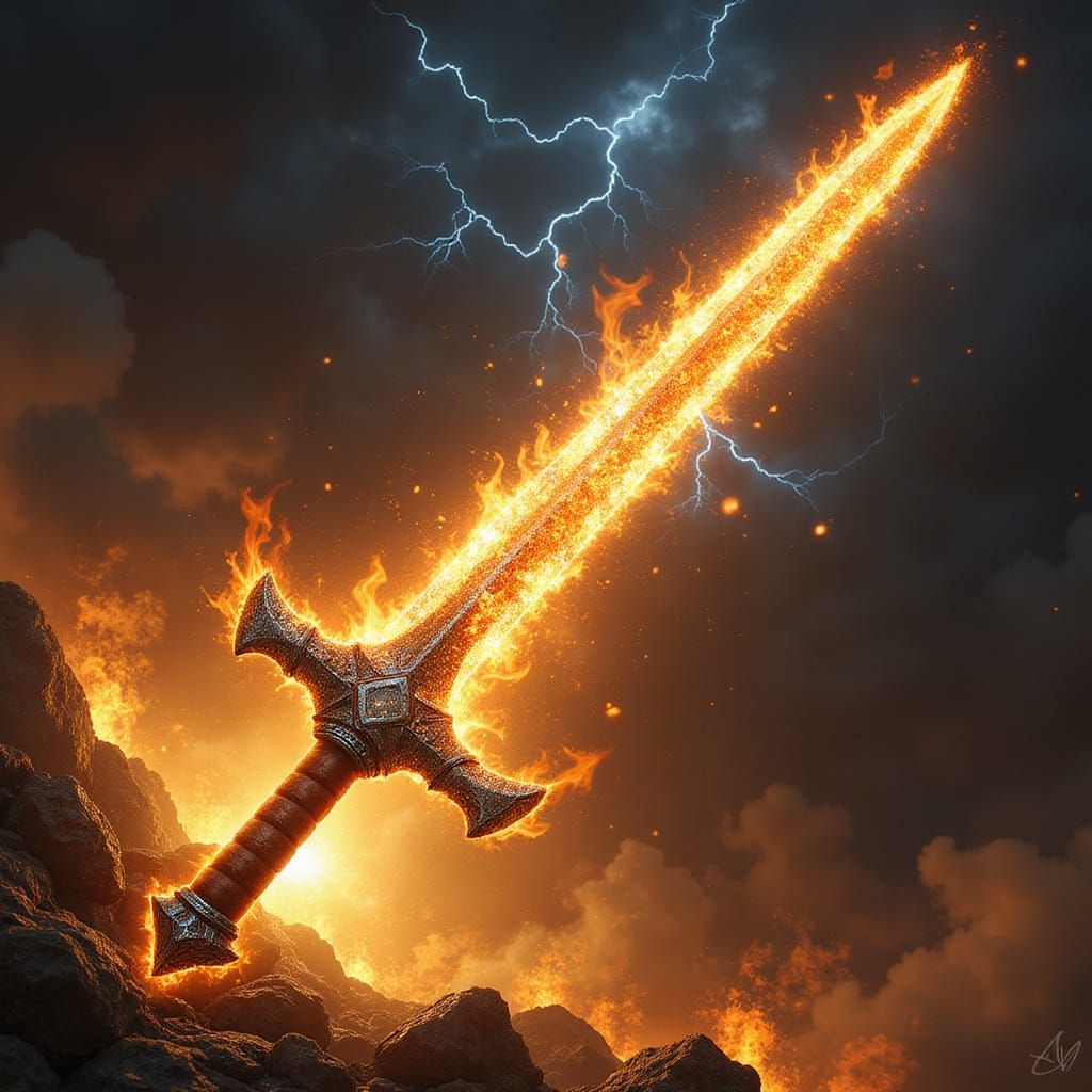 A sword forged by the power of the Sun