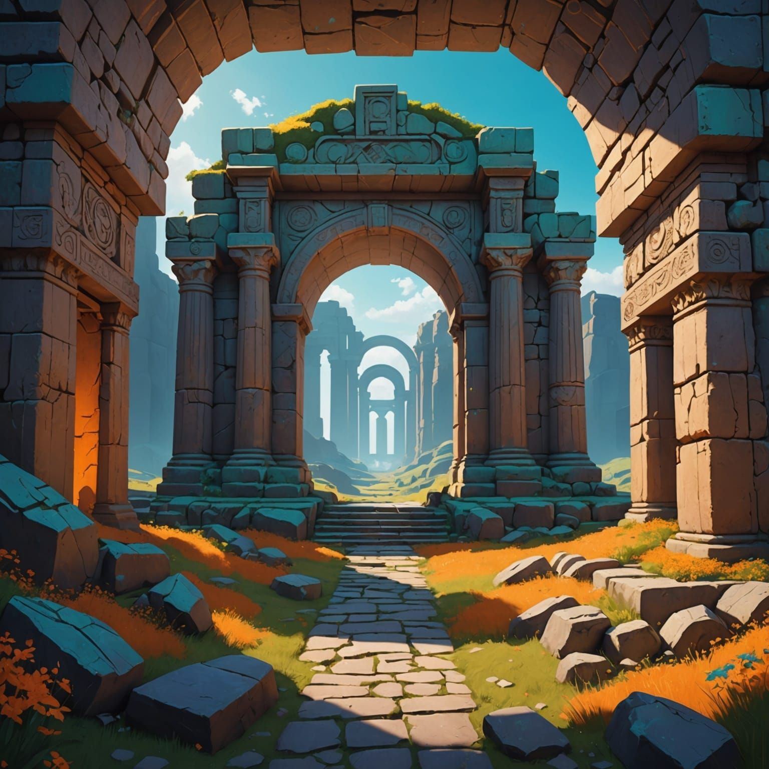 Armenia's Megalithic Avenue: Concept Art in Unreal Engine 5