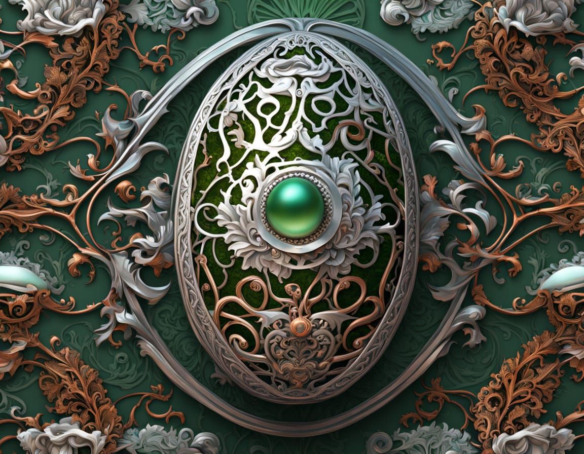 Steampunk Egg Masterpiece with Whimsical Machinery