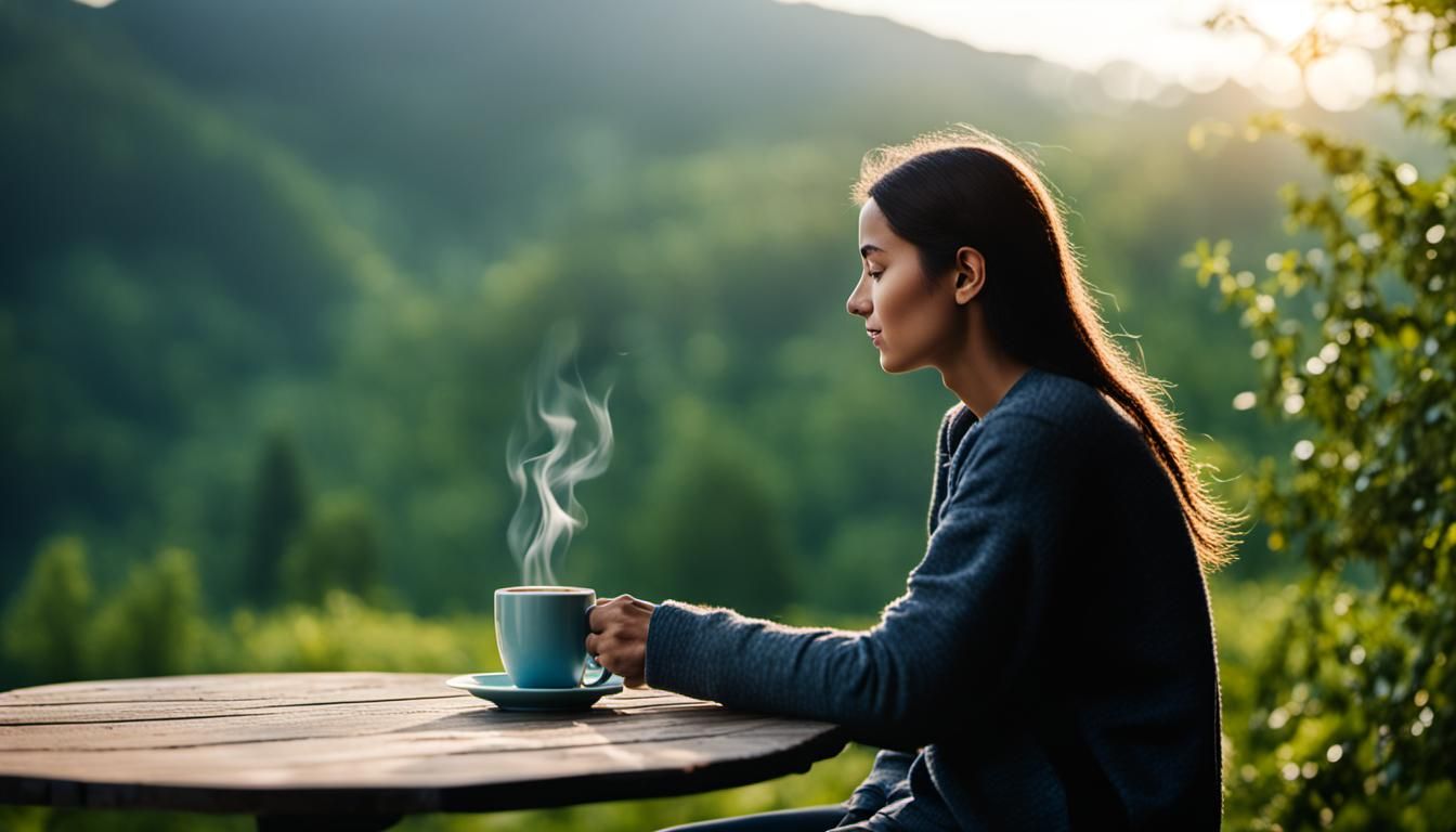 Serene Physical Poses in Natural Setting: Photography