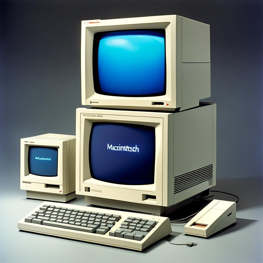 Macintosh 1984 Introduction as 3D Digital Art