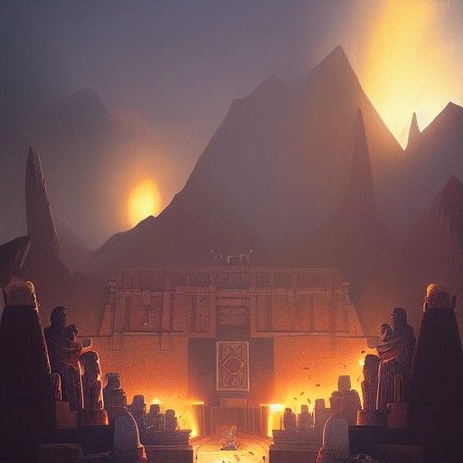 Aztecs and Incas Meeting in Sinister 8k Resolution