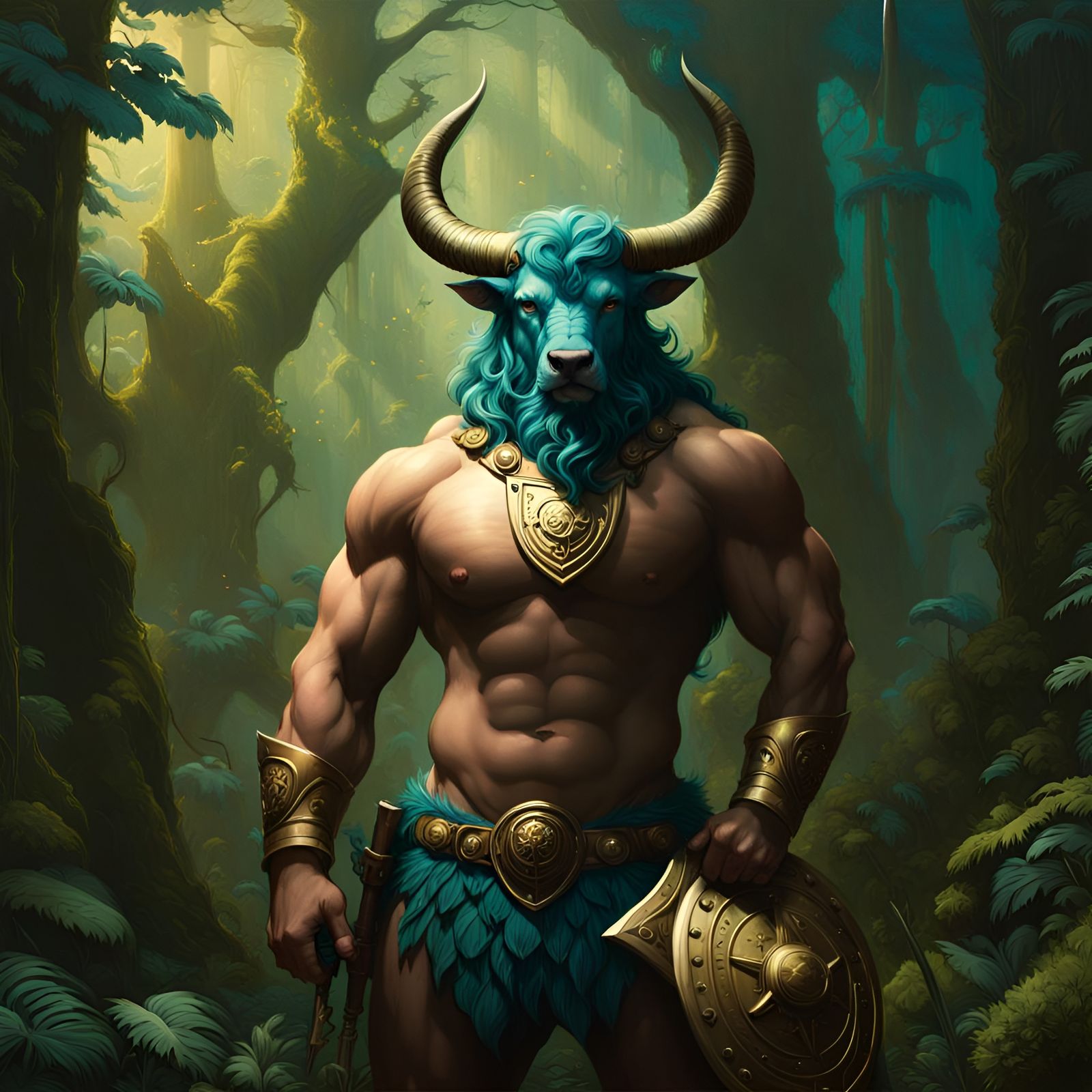 Minotaur, the Forest Guardian
