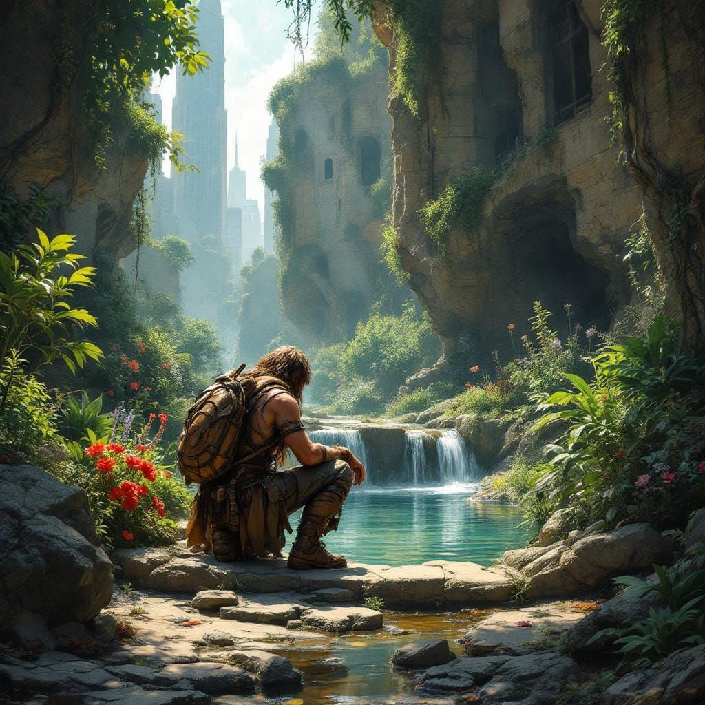 Lush Oasis Found in Ruined Post-Apocalyptic City