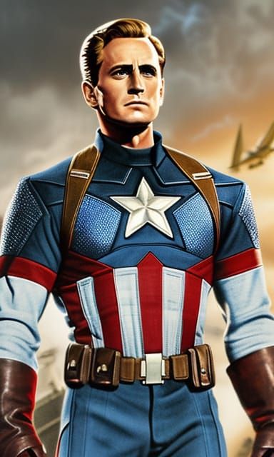 Alternate MCU: Kirk Douglas as Captain America (Redo)