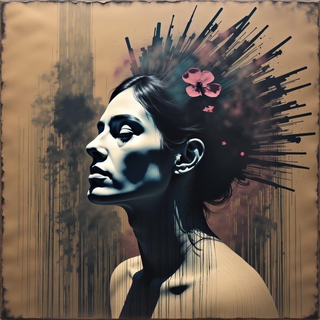 Textured Surreal Ombré: Myth and Darkness