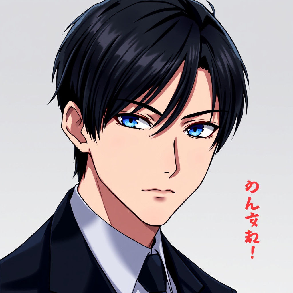 Maruo Nakano in Black Suit Anime Key Art
