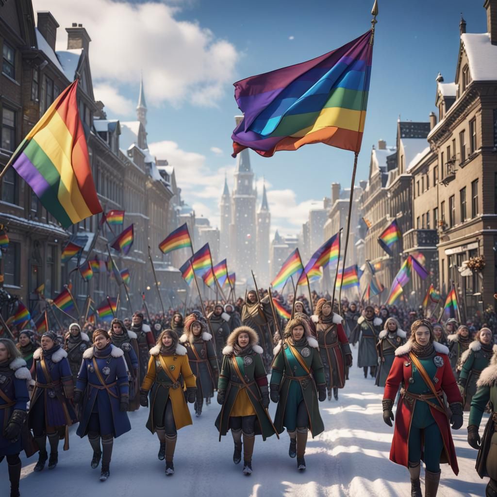 Winter Pride Parade: Fantasy Concept Art
