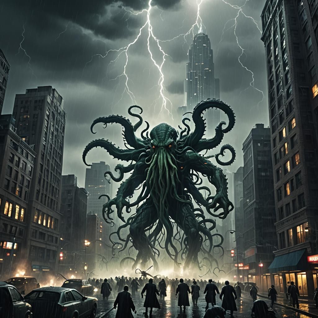 Cthulhu vs Avengers: Dark Fantasy Battle