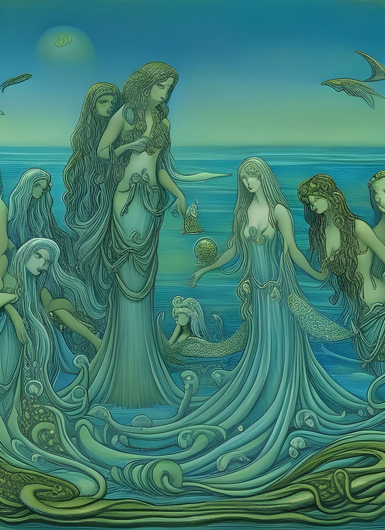 Mystical Mermaids in a Court of Nereus