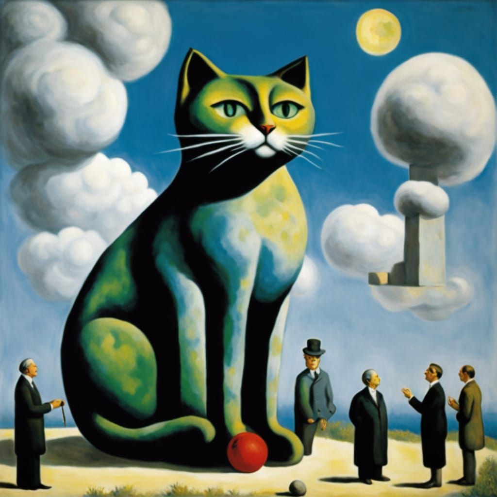 Giant Magic Cat on Colossal Scale