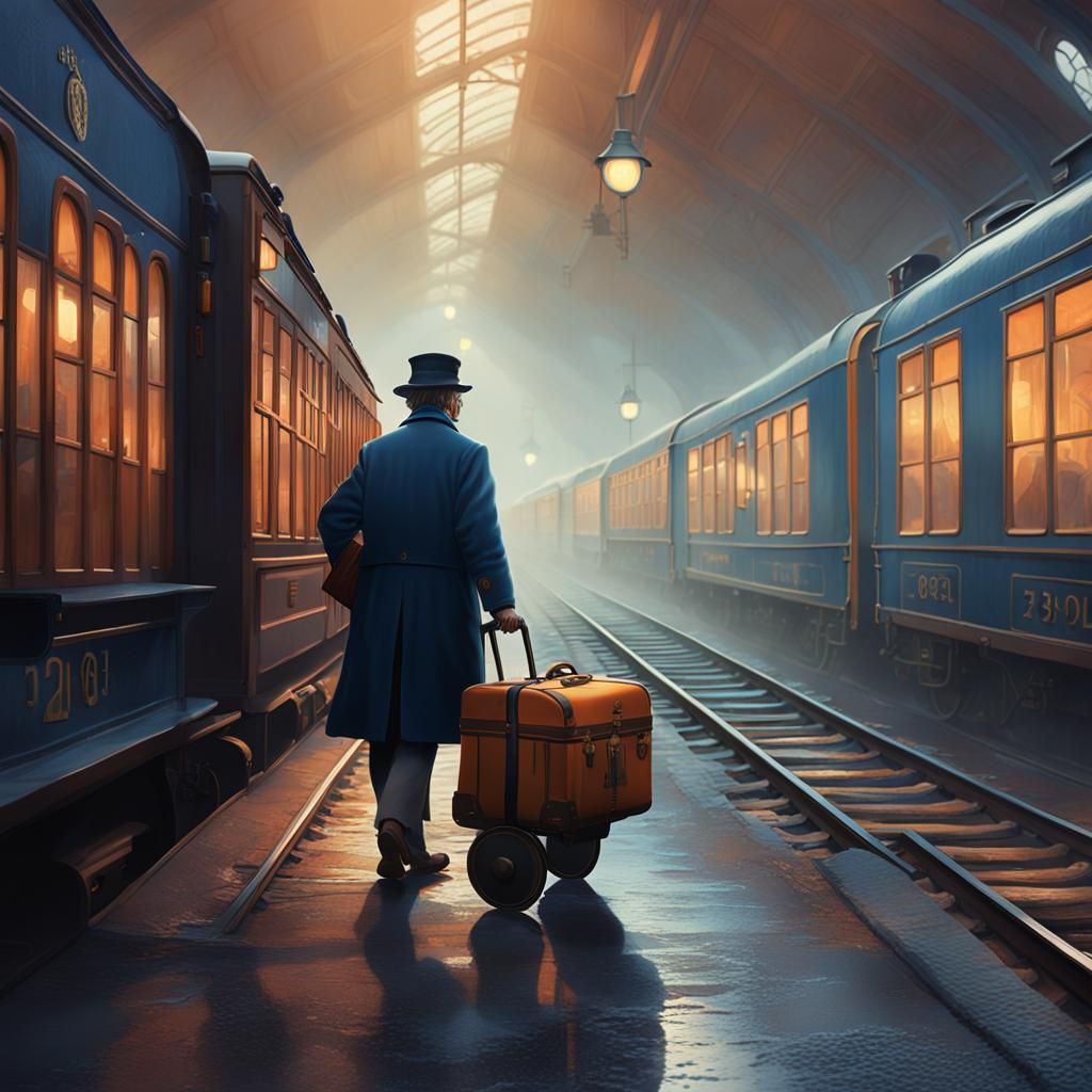 Harry Potter as Railway Porter in Misty Station