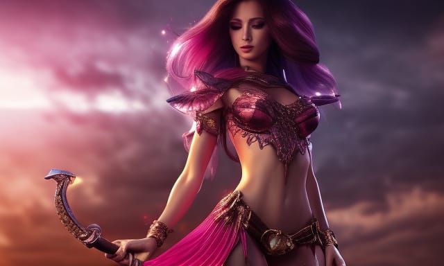 Pink Archer Goddess