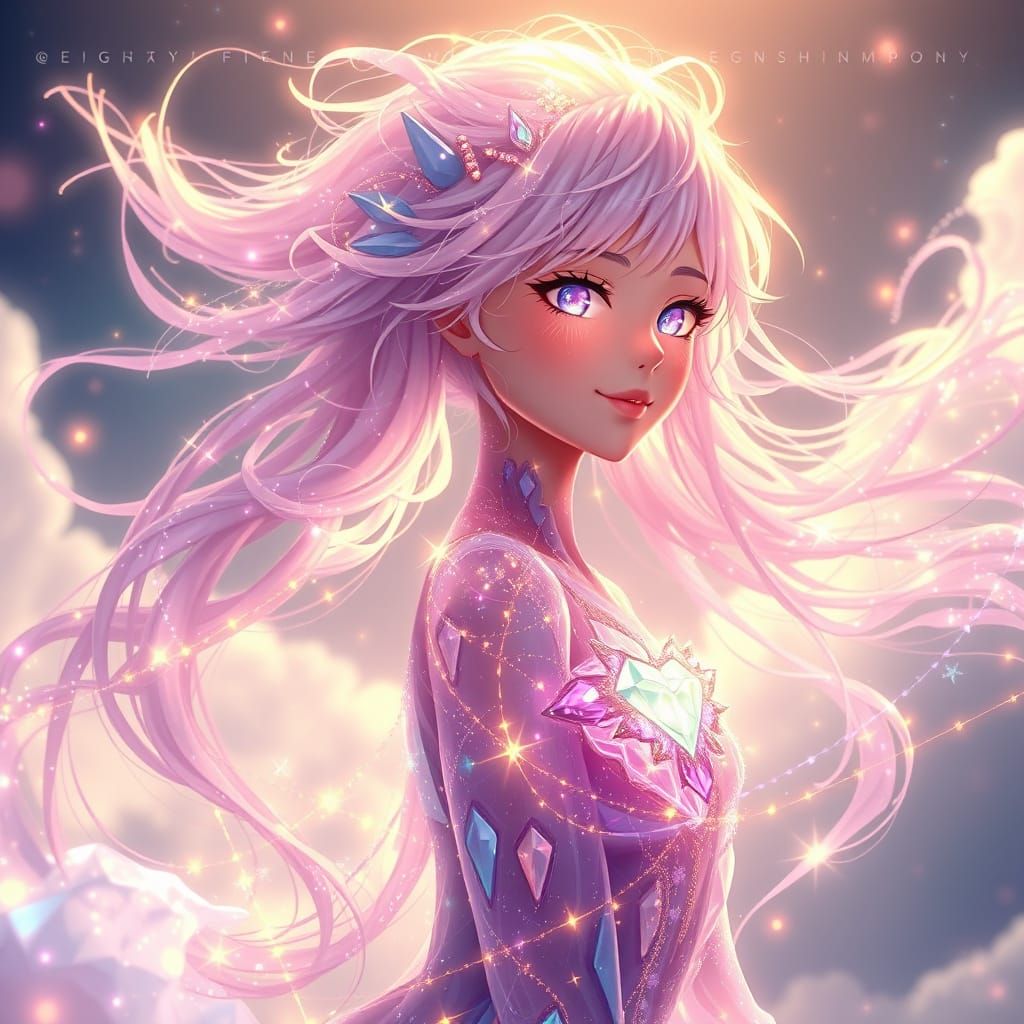 Crystalline Girl of the Cosmic Symphony