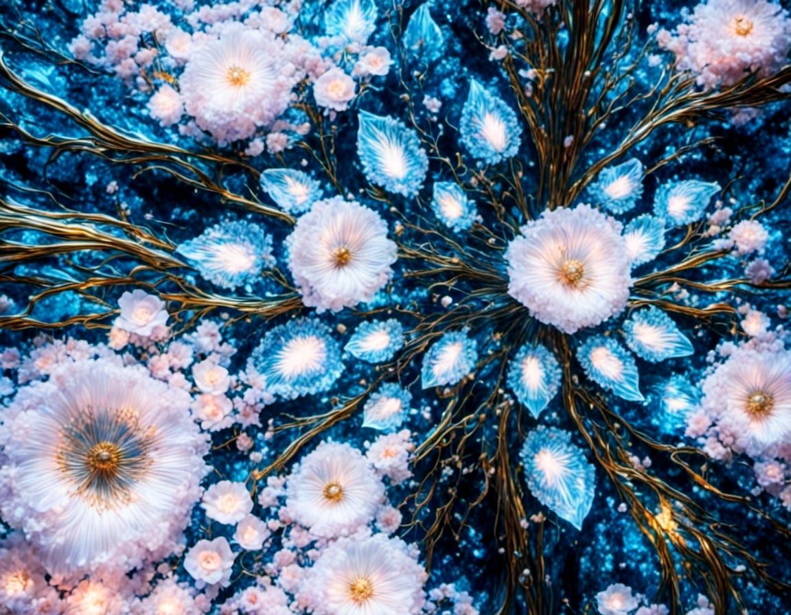 Sparkling Glass Dung Beetle Digital Illustration