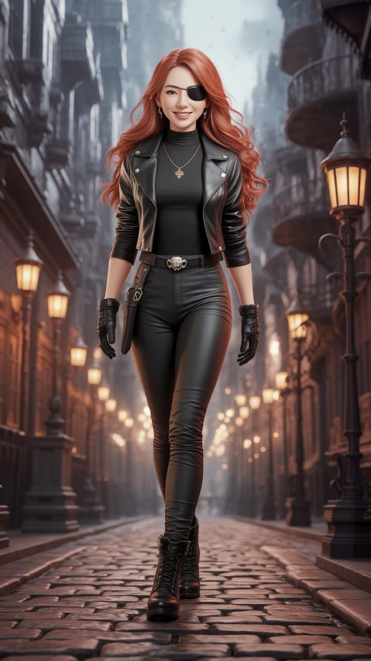 Steampunk Goddess in Final Fantasy Style