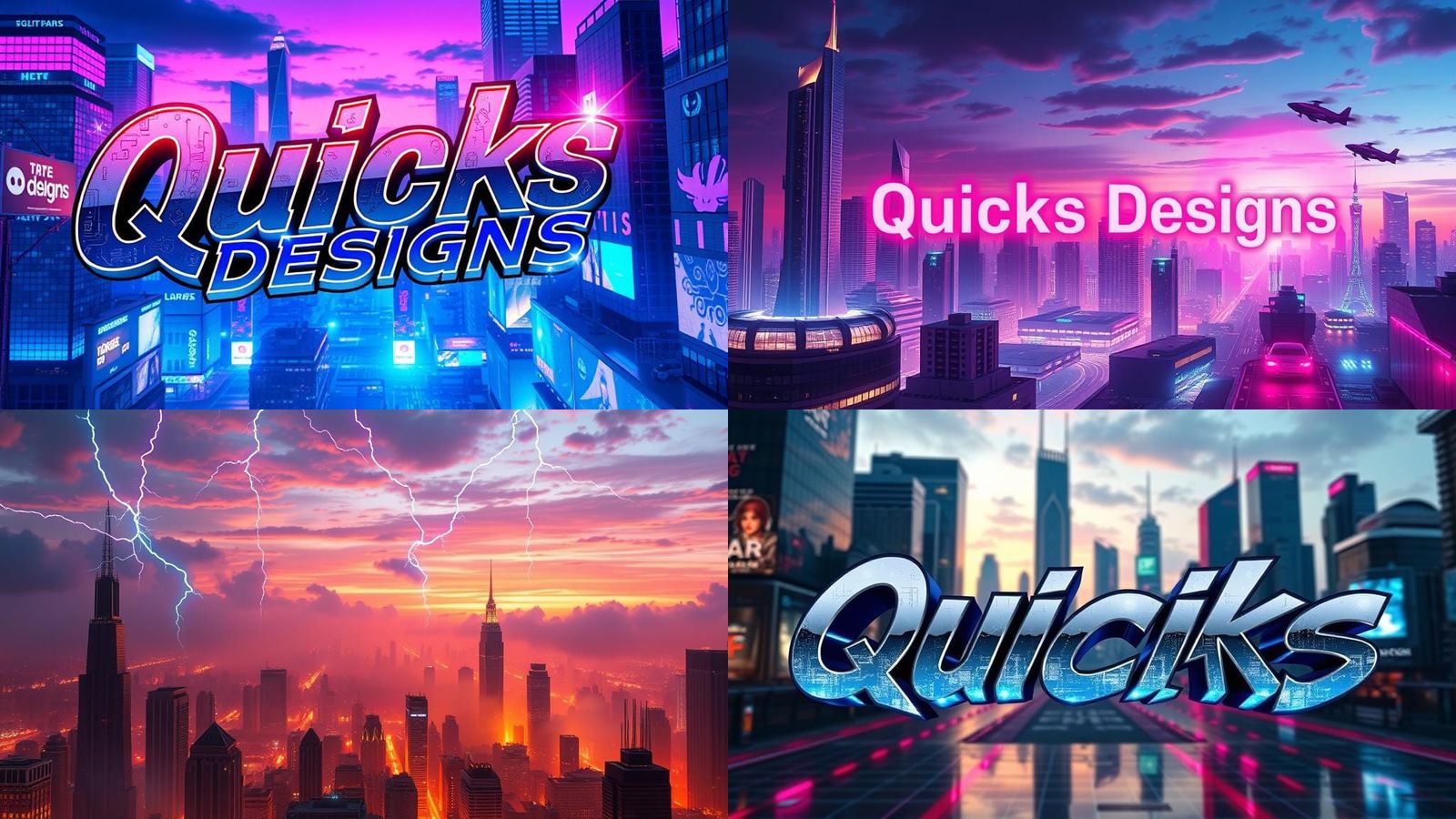 Gaming Discord Banner with Effects: Quicks Designs