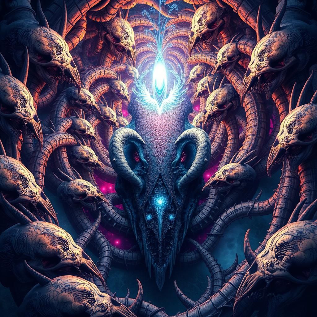 Monster Skull Maze with Fountain of Immortality