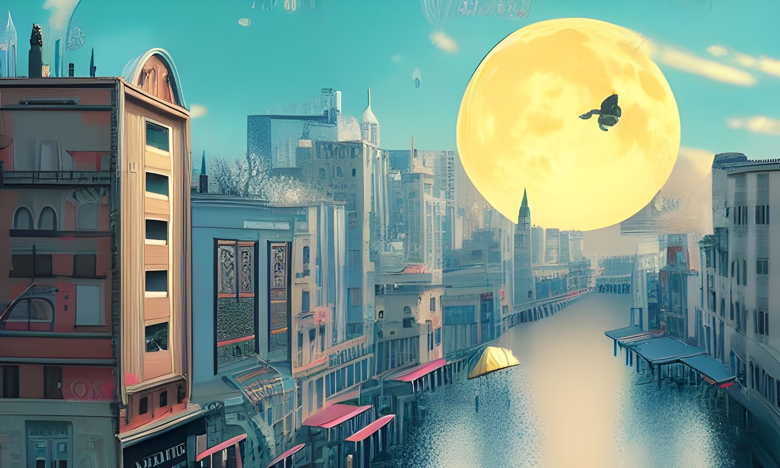 Futuristic City on the Moon: Cinematic View