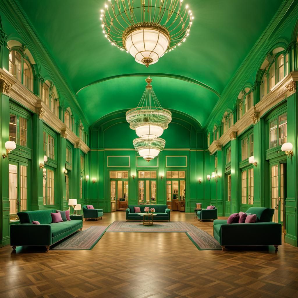 Grand Budapest Hotel Entrance in Hyperrealistic Photo