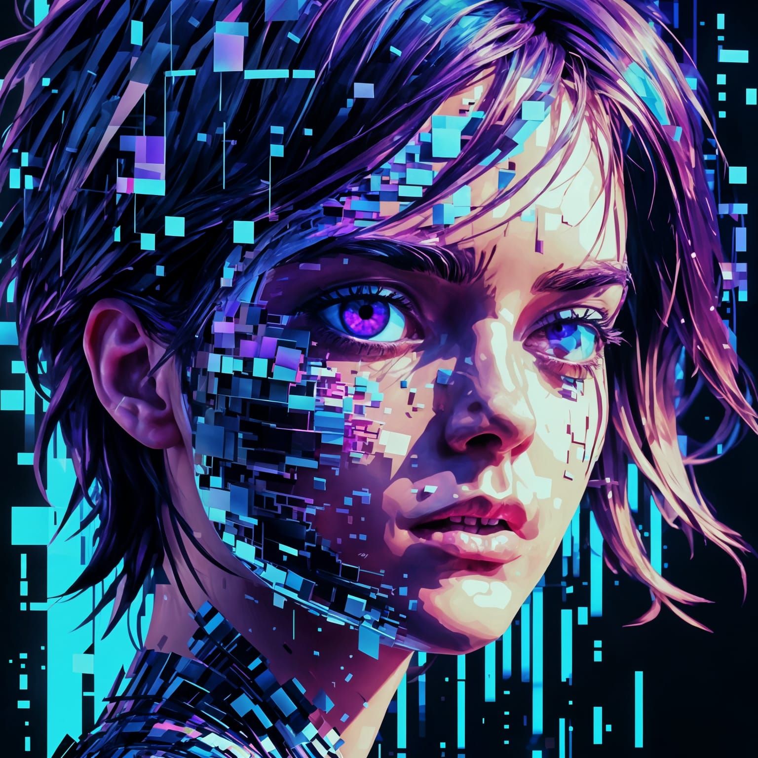 Glitch in the Matrix: Pixelated Fragmentation